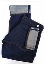 Load image into Gallery viewer, STRAIGHT FIT DARK BLUE DENIM JEANS