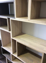 Load image into Gallery viewer, Contemporary Light Grey Solid Timber Vinyl Storage system