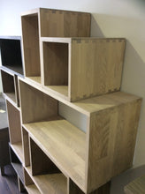 Load image into Gallery viewer, Contemporary Light Grey Solid Timber Vinyl Storage system