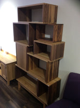 Load image into Gallery viewer, Solid Walnut / Oak Vinyl Storage Sytem