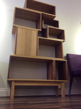 Load image into Gallery viewer, Solid Walnut / Oak Vinyl Storage Sytem