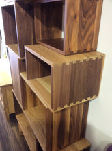 Load image into Gallery viewer, Solid Walnut / Oak Vinyl Storage Sytem