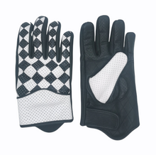 Load image into Gallery viewer, MOD CHECKER ITALIAN LEATHER SCOOTER GLOVES