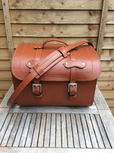 Load image into Gallery viewer, JUSTINTOSCOOTERS ITALIAN LEATHER HELMET ROLL CASE