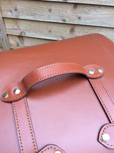 Load image into Gallery viewer, JUSTINTOSCOOTERS ITALIAN LEATHER HELMET ROLL CASE