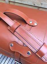 Load image into Gallery viewer, JUSTINTOSCOOTERS ITALIAN LEATHER HELMET ROLL CASE