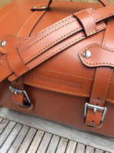 Load image into Gallery viewer, JUSTINTOSCOOTERS ITALIAN LEATHER HELMET ROLL CASE