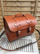 Load image into Gallery viewer, JUSTINTOSCOOTERS ITALIAN LEATHER HELMET ROLL CASE