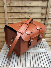 Load image into Gallery viewer, JUSTINTOSCOOTERS ITALIAN LEATHER HELMET ROLL CASE