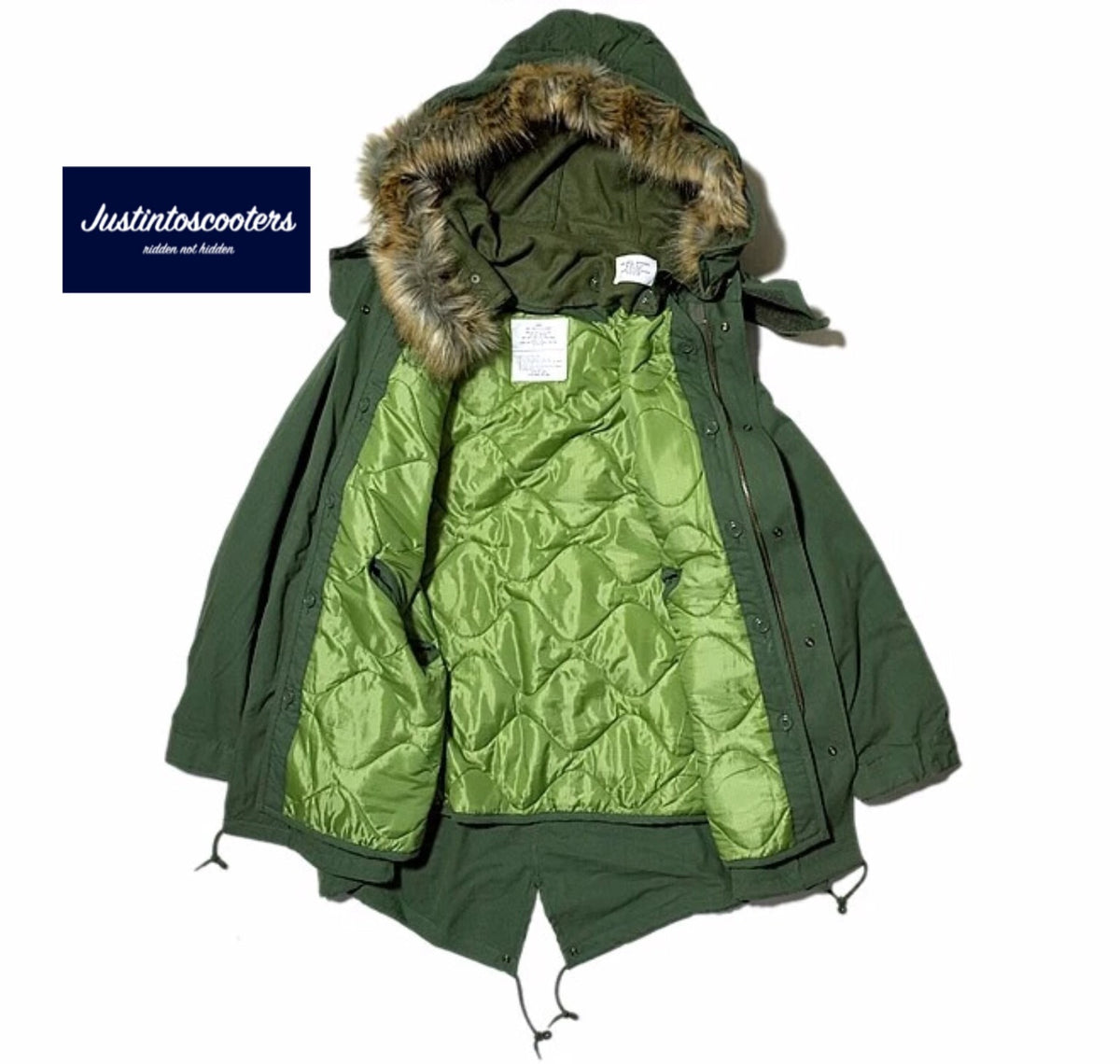 waxed weather ｍ65 fishtail parka OVY US Issue M65 Fishtail Parka with Liner - Size Medium