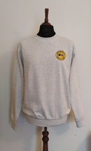 Load image into Gallery viewer, JUSTINTOSCOOTERS NAVY/YELLOW LOGO SWEATSHIRT