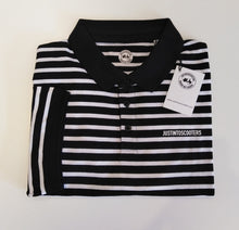 Load image into Gallery viewer, JUSTINTOSCOOTERS STRIPED POLO SHIRT