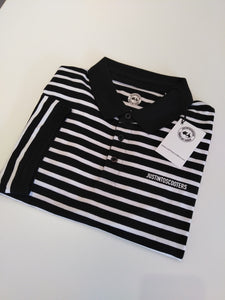 JUSTINTOSCOOTERS STRIPED POLO SHIRT