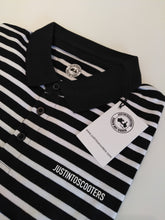 Load image into Gallery viewer, JUSTINTOSCOOTERS STRIPED POLO SHIRT