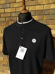 JUSTINTOSCOOTERS STAND COLLAR POLO SHIRT