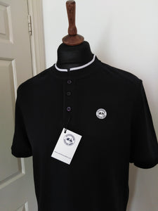 JUSTINTOSCOOTERS STAND COLLAR POLO SHIRT