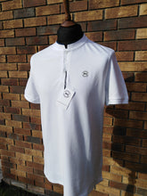 Load image into Gallery viewer, JUSTINTOSCOOTERS STAND COLLAR POLO SHIRT