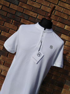 JUSTINTOSCOOTERS STAND COLLAR POLO SHIRT