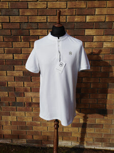 JUSTINTOSCOOTERS STAND COLLAR POLO SHIRT