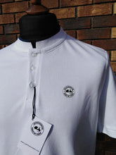 Load image into Gallery viewer, JUSTINTOSCOOTERS STAND COLLAR POLO SHIRT