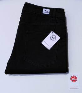 STRAIGHT FIT BLACK DENIM JEANS