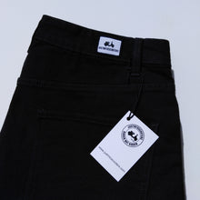 Load image into Gallery viewer, STRAIGHT FIT BLACK DENIM JEANS