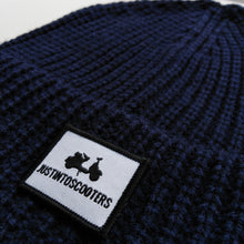 Load image into Gallery viewer, KNIT RIB JUSTINTOSCOOTERS BEANIE