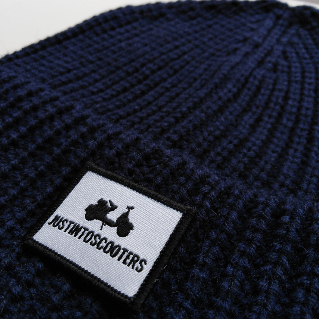 KNIT RIB JUSTINTOSCOOTERS BEANIE