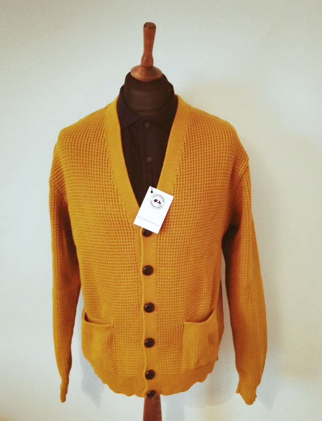 WAFFLE KNIT CARDIGAN