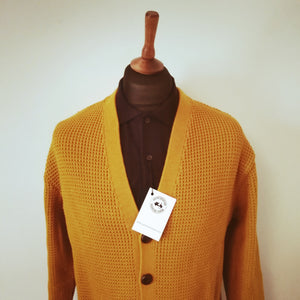 WAFFLE KNIT CARDIGAN