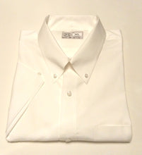 Load image into Gallery viewer, JUSTINTOSCOOTERS WHITE OXFORD COTTON SHORT SLEEVE SHIRT