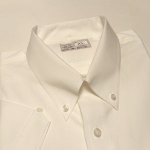 JUSTINTOSCOOTERS WHITE OXFORD COTTON SHORT SLEEVE SHIRT