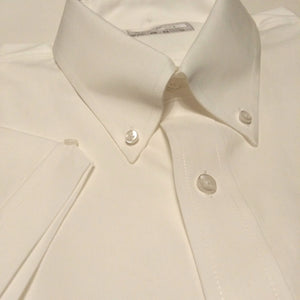 JUSTINTOSCOOTERS WHITE OXFORD COTTON SHORT SLEEVE SHIRT