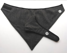 Load image into Gallery viewer, HERRINGBONE WOOL FACE AND NECK SCARF SET