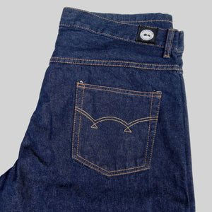 STRAIGHT FIT DARK BLUE DENIM JEANS