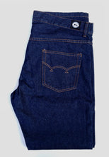 Load image into Gallery viewer, STRAIGHT FIT DARK BLUE DENIM JEANS
