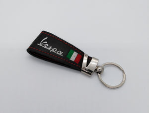 VESPA ITALIAN LEATHER SCOOTER KEYRING