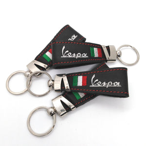 VESPA ITALIAN LEATHER SCOOTER KEYRING