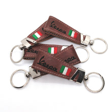 Load image into Gallery viewer, VESPA ITALIAN LEATHER SCOOTER KEYRING