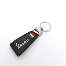 Load image into Gallery viewer, VESPA ITALIAN LEATHER SCOOTER KEYRING