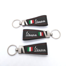 Load image into Gallery viewer, VESPA ITALIAN LEATHER SCOOTER KEYRING