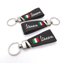 Load image into Gallery viewer, VESPA ITALIAN LEATHER SCOOTER KEYRING