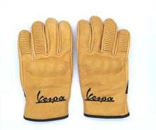 Load image into Gallery viewer, VESPA LEATHER ITALIAN SCOOTER GLOVES