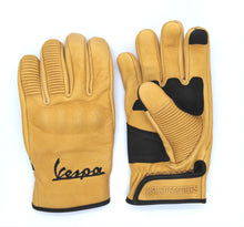 Load image into Gallery viewer, VESPA LEATHER ITALIAN SCOOTER GLOVES