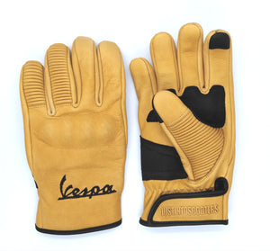 VESPA LEATHER ITALIAN SCOOTER GLOVES