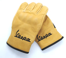 Load image into Gallery viewer, VESPA LEATHER ITALIAN SCOOTER GLOVES