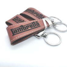 Load image into Gallery viewer, LAMBRETTA ITALIAN LEATHER SCOOTER KEYRING