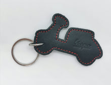 Load image into Gallery viewer, VESPA ITALIAN LEATHER SHAPE SCOOTER KEYRING