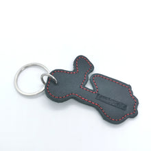 Load image into Gallery viewer, LAMBRETTA ITALIAN LEATHER SHAPE SCOOTER KEYRING