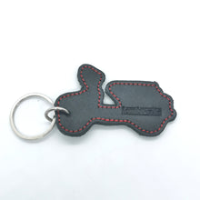 Load image into Gallery viewer, LAMBRETTA ITALIAN LEATHER SHAPE SCOOTER KEYRING